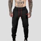 Calça Moletom Com Bolsos Cintura Com Elástico Coroa e Cordão Vermelho
