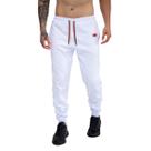 Calça Moletom Com Bolsos Cintura Com Elástico Coroa e Cordão Vermelho