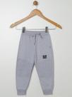 Calça Moletom Com Punho Infantil Para Menino - MESCLA