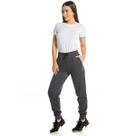 Calça moletom feminina adulto com bordado alvha 69056