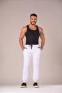Calça Moletom Inverno Lisa Academia Jogger Slim Masculina