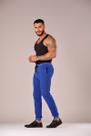 Calça Moletom Inverno Lisa Academia Jogger Slim Masculina