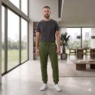 Calça Moletom Jogger Masculina Com Bolso Felpada Premium Outono Inverno
