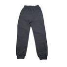 Calça Moletom Juvenil infantil Flanelado 10 a 16 Elastico na Cintura Punho Inverno Uniforme Escolar dia a dia Sem bolso Grafite algodão Baby Deluxe