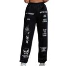Calça Moletom Love Yourself Unissex Confortável Estilo Flanelado