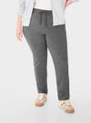 Calça Moletom Malwee 1000094146 Feminina Plus Size Com Stretch Flanelada T. G1/G3