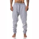 Calça Moletom Masculina Cinza Jogger Cargo Moda Larga Bolsos