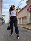 Calça moletom preta Calça moletom preta