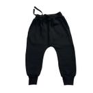 Calça Moletom Saruel com Bolso Flanelada Infantil Unissex