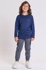 calça moletom sempelucia Lucboo Azul mescla -