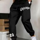 Calça Moletom Unissex Chicago 23 Tendencia Moderna Estilosa Casual Confortavel Frio Macia Inverno Calça Moletom Unissex Chicago 23 Tendencia Moderna Estilosa Casual Confortavel Frio Macia Inverno