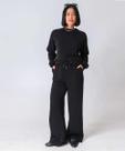 Calça Moletom Wide Leg Feminina Marisa Preto-49905