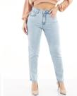 Calça Mom 2 tecidos Via Jeans Atual Ref:.2304