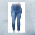 Calça Mom detalhes nas barras, Azul -1595