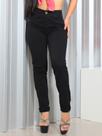 Calça Mom feminina Jeans Preta Cintura Alta Premium soltinha