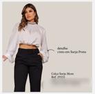 Calça Mom feminina sarja com cinto Calça Mom feminina sarja com cinto