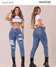 Calça Mom jeans rasgado