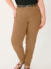 Calça Mom Malwee 1000131597 Feminina Plus Size Cintura Alta Sarja Stretch T. 48/56