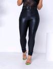 Calça Montaria Cirrê Com Cinto Cintura Alta Possui Com Bolso