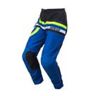 Calça Motocross Cross ASW Target Azul Amarelo Off Road Moto