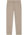 Calça Nautica Husky, uniforme masculino, frente plana, cáqui, tamanho 20