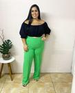 Calça no Duna Plus verde e lilás