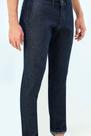 Calça Ogochi Jeans Slim Bolso Faca Azul Marinho: