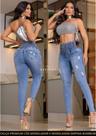 Calça Oxtreet Jeans, elástico e zíper, Original premium lançamento