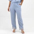 Calça Pacific Blue Reta em Tecido Feminina