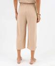 Calça Pantacourt Feminina Canelada Marisa Bege-30002