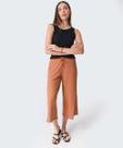Calça Pantacourt Feminina Canelada Marisa Marrom-61078