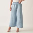 Calça Pantacourt Liocel Ampla com Cintura Elástica Calça Pantacourt Liocel Ampla com Cintura Elástica
