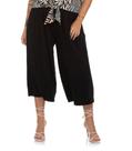Calça Pantacourt Plus Size Secret Glam Preto