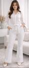 Calça pantalona alfaiataria com cinto