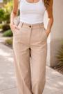 Calça Pantalona Alfaiataria Premium Feminina Cintura Alta Elastico na parte de Trás