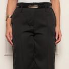 Calça Pantalona Alfaiataria Social Elegante Com Bolsos