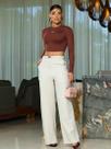 Calça Pantalona com Cinto Empório PitBull 93854 Cor:MarfimTamanho:G