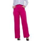 Calça Pantalona de Alfaiataria: Conforto e Estilo Feminino com Zíper e Bolsos