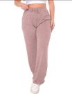 Calça pantalona de lanzinha feminina cintura alta