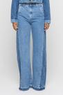Calça Pantalona Duda Mesclado Escuro