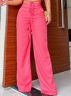 Calça pantalona em algodao Calça pantalona em algodao