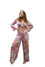 Calça Pantalona Estampada Papilloo Calça Pantalona Estampada Papilloo