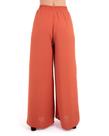Calça Pantalona Estela De Tecido Plano Viscose Laranja Calça Pantalona Estela De Tecido Plano Viscose Laranja