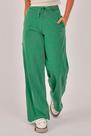 Calça pantalona estonada verde - 100% algodão, estilo e conforto Calça pantalona estonada verde - 100% algodão, estilo e conforto