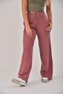Calça pantalona estonada vinho - 100% algodão, estilo e conforto