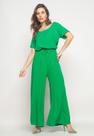 Calça Pantalona Evasê Viscolinho Verde Salvatore