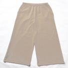 Calca pantalona feminina. basic+, em malha de algodão e polister, referencia s136 na cor areia