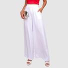 Calça Pantalona Feminina Botão Duplo Cintura Alta Social