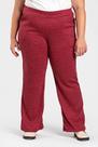 Calça Pantalona Feminina Plus Size Malha Tricot com Bolsos - Serena