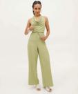 Calça Pantalona Feminina Textura Marisa-18064